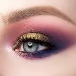 smokey eyes modern lila grün