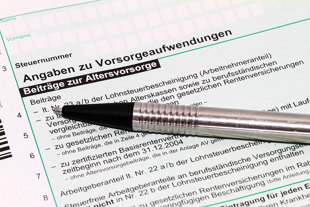 Versicherungsbeitraege korrekt in die Steuererklaerung eintragen