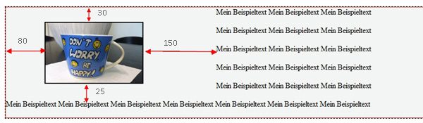 HTML Bild margin