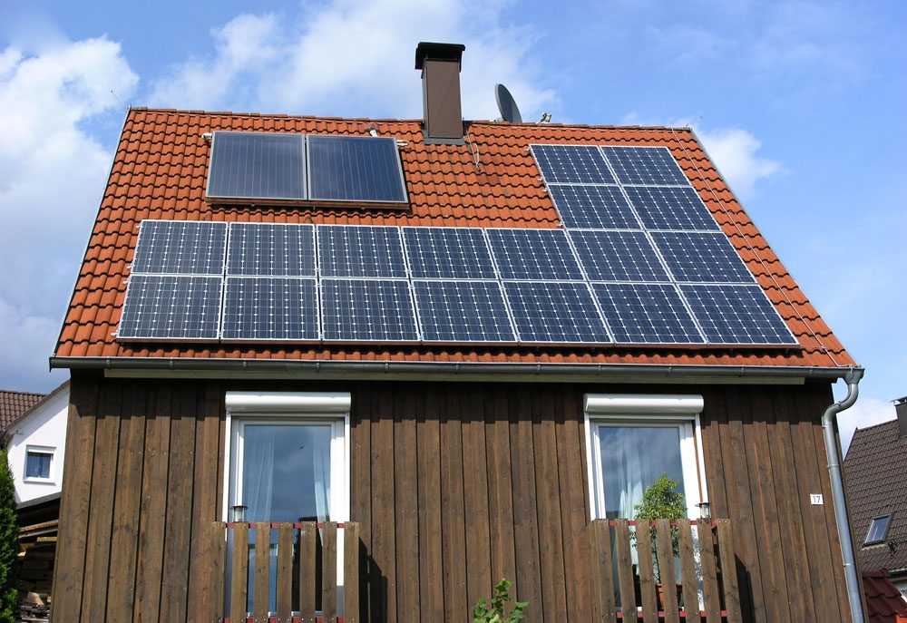 nachhaltig bauen Solaranlage
