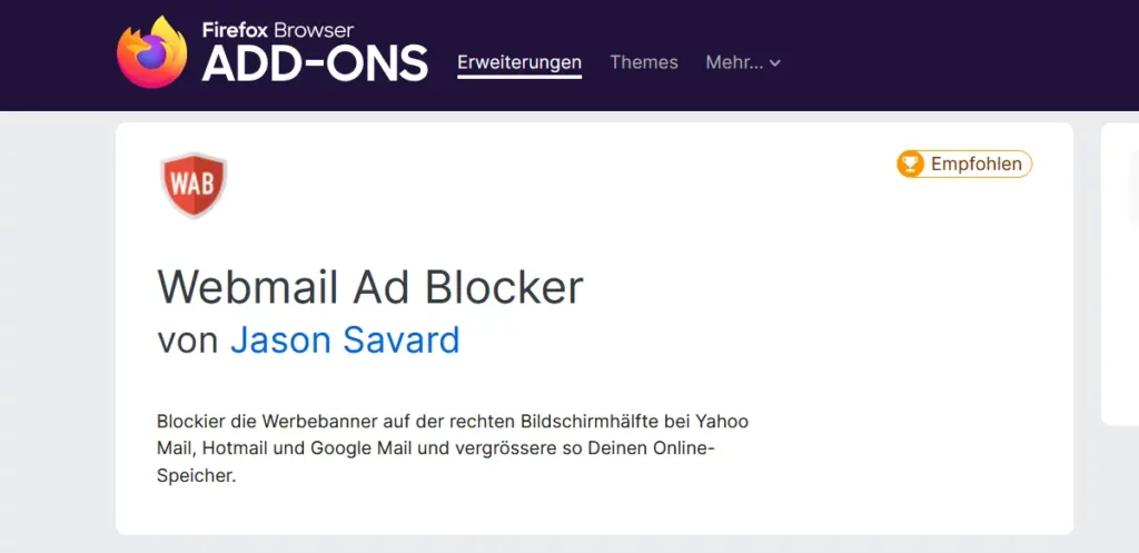 Webmail Ad Blocker
